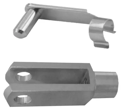 Produktbild von 10 Stück - Gabelkopf - Gabelgelenk - 16x64 - M16 + Sicherungsbolzen / ES-Bolzen