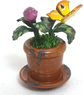 Produktbild von Hubrig - 1 Stück Miniatur Kleeblume ca. 4 cm