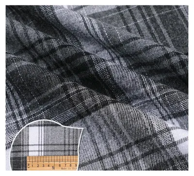 Image de Tissu en coton à carreaux, motif tartan, 1 m x 150 cm, idéal pour la confection de patchwork