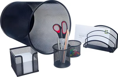 Produktbild von WEDO Schreibtisch Set Office aus Drahtmetall schwarz