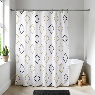 Produktbild von Duschvorhang peva 180x180cm 12 ringe weiss - lima - Tendance