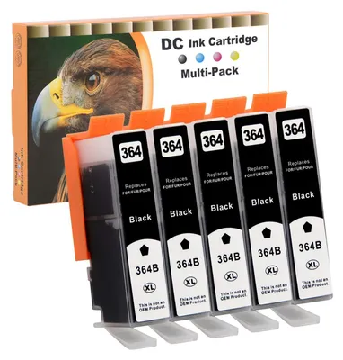 Produktbild von D&C 5X 30ml Black Druckerpatronen Kompatibel für HP 364 XL für HP Photosmart B209c B210 B210a B210b B210c B210e B410 B410a B410c B8550 C309a C309g C309n C310a C410 C410a C410b C410c C410d C410e C510