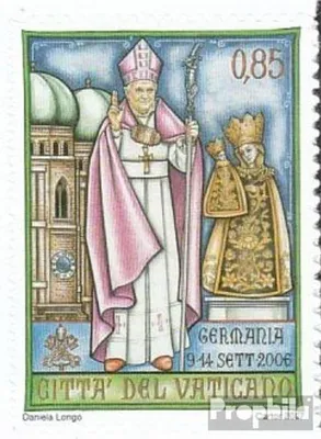 Produktbild von Briefmarken Vatikanstadt 2007 Mi 1596 (kompl.Ausg.) postfrisch Papstreisen 2006