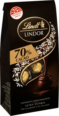 Produktbild von Lindt Lindor Beutel 70%