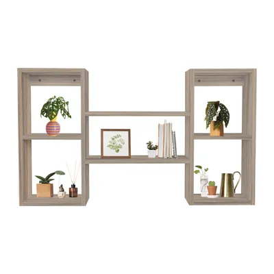 Produktbild von Domax Home - Wandregal Schweberegal Bücherregal - FTS 1, 102x60x18 cm, Sonoma-Eiche