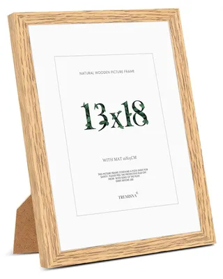 Image de Cadre photo en bois naturel, dimensions 13x18 cm, idéal pour conserver vos souvenirs