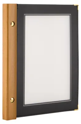 Productafbeelding van Securit Menukaart A5 Wood |Menumap |Zwart
