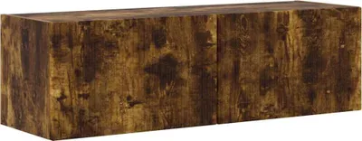 Zdjęcie produktu dla Szafka ścienna pod telewizor vidaXL, do montażu na ścianie, dąb wędzony, 98 x 31 x 29,5 cm