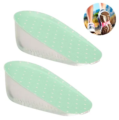 Produktbild von Paar Einlegesohlen zur Erhöhung der Körpergröße, Fersenkissen, unsichtbare, innenliegende Fersenpolster mit Massagefunktion für Damen (1,5 cm/2,5 cm/3,5 cm Höhe)