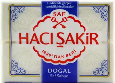 Produktbild von Seife »Haci Sakir« Saf Sabun weiße Hamamseife 600 g (4x 150 g)