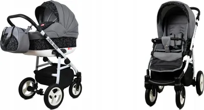 Produktbild von BabyLux® Alu Way | 2in1 Kinderwagen Set | Steel Arrow | Kombikinderwagen | Kinderwagenset | Buggy + Babywanne