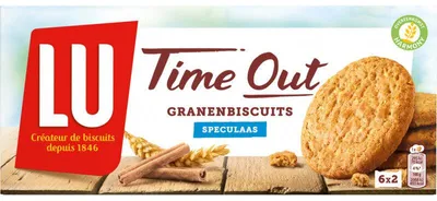 Produktbild von Time Out Granenbiscuits Speculaas 171g – Knusprige Vollkornkekse mit Spekulatiusgeschmack