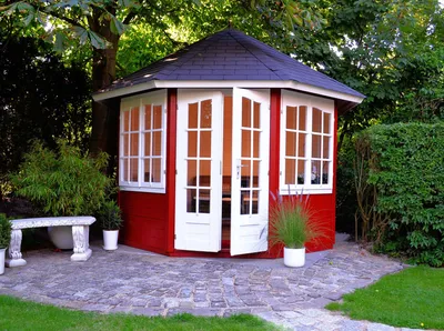 Produktbild von Palmako Gartenpavillon Veronica-2 6,7 m² Gartenpavillon aus Holz, Gartenhütte Gartenlaube