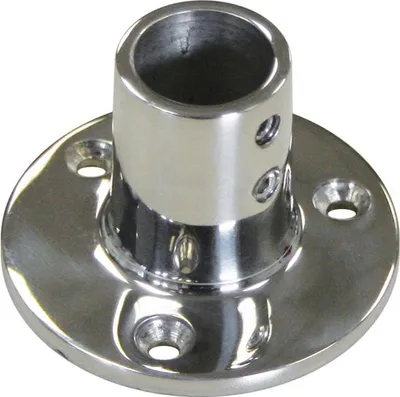 Produktbild von Relingfuß 90° Winkel für Rundrohr Ø 22 mm Edelstahl V4A