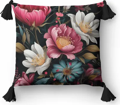 Obrázok produktu pre Dekoračný poťah na vankúš 45x45 Kvetinový