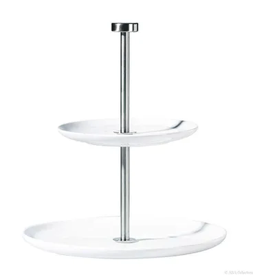 Produktbild von ASA Etagere 2 stufig rund ATABLE D. 21 cm, 26,5 cm, h. 23,5 cm 2010013 ! Vorteilsset beinhaltet 4 x den genannten Artikel und Geschenk + Spende