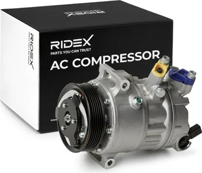 Produktbild von RIDEX 447K0568 6CVC Klimaanlage Klimakompressor R1234yf R134a für VW Golf VII Schrägheck (5G1, BQ1, BE1, BE2) GOLF VI (5K1) Golf V Schrägheck (1K1)