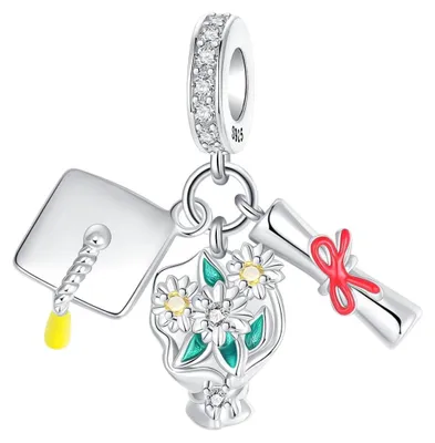 Productafbeelding van Diplomacharm Pendant 925 Sterling Zilver voor Armbanden en Kettingen