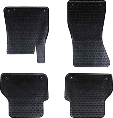 Imagen del producto de Alfombrilla de Coche 4 uds. Negro Goma