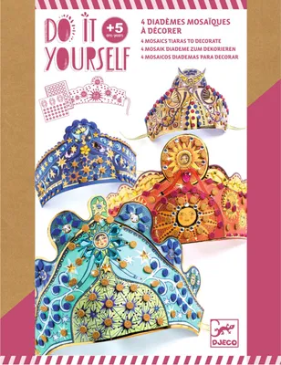 Obrázok produktu pre Djeco DIY-Vytvor si sám Korunky z mozaiky: Čarodejky
