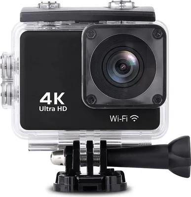 Produktbild von Set akčnej kamery, taška a príslušenstvo HQWear DV8500, 4K (30 fps), WiFi, 16 Mpx, 900 mAh, čierna