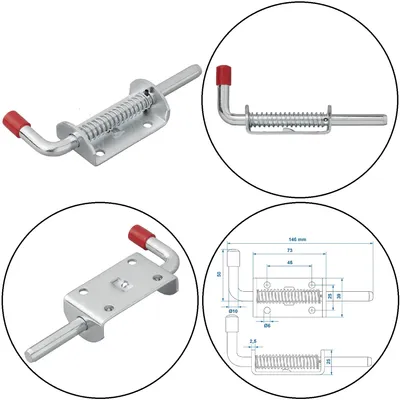 Imagen del producto de Federriegel de 10 mm de diámetro y 136 mm de longitud