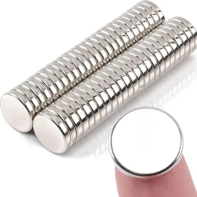 Produktbild von Starke Neodymium-Magnete - 40 Stück - Silber - 15 x 3 mm