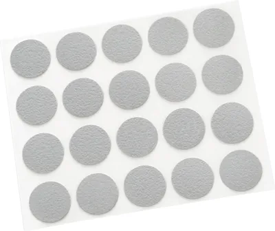 Immagine prodotto di Adsamm® | 20 x tappi di copertura | Ø 13 mm | grigio chiaro | tondo | 0,45 mm sottile autoadesivo per mobili da Adsamm®