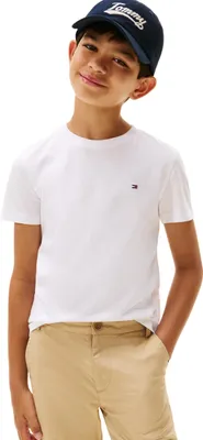Zdjęcie produktu dla Koszulka męska Tommy Hilfiger, krótki rękaw, bawełna, kolor biały (White), rozmiar 14