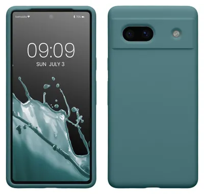 Produktbild von kwmobile Handyhülle für Google Pixel 7a Hülle, für Pixel 7a Case - Hülle Silikon - kabelloses Laden - Arctic Night