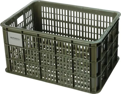 Produktbild von Basil Fahrradkasten Crate L 34.5x49x27cm moss green 40ltr