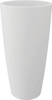 Produktbild von Blumentopf / Pflanztopf, Höhe 70 cm,  Ø 36, weiß, matt, 18 l Inhalt, mit herausnehmbarem Pflanz-Einsatz, für Innen und Außen, aus hochwertigem Polypropylen