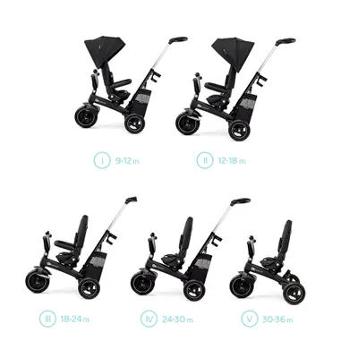 Image de KINDERKRAFT SELECT Tricycle Easytwist Noir, Premium