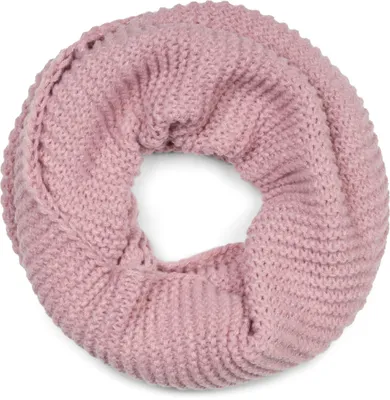 Produktbild von styleBREAKER Uni Strick Loop Schal Einfarbig mit Wellenmuster, warmer Winter Strickschal, Schlauchschal 01018169