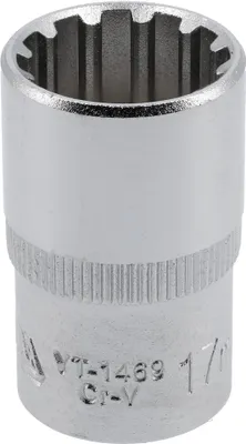 Obrázek produktu pro Spline nástrčný klíč 1/2" x 17 mm x 38 mm CRV