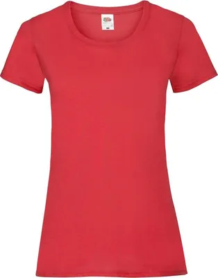 Obrázek produktu pro Dámské tričko s krátkým rukávem - FOL VALUEWEIGHT T/W - red - velikost M