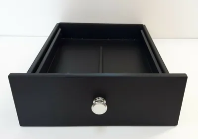 Produktbild von Ascheschublade für Kaminbau - CHROMKNOPF