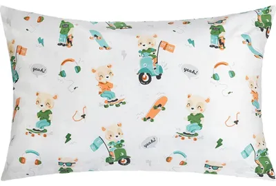 Image de Taie d'oreiller en coton - 40x60 cm - Blanc