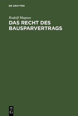 Produktbild von Das Recht des Bausparvertrags