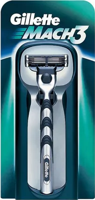 Zdjęcie produktu dla Gillette Mach 3, Metaliczny, PEG-115M, PEG-7M, PEG-100, BHT, Aloe Barbadensis, Tocopheryl Acetate., 29,1 mm, 103 mm, 200 mm, 44 g