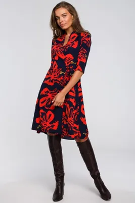 Produktbild von Stylove Minikleid für Frauen Morcavach S247 schwarz rot XL