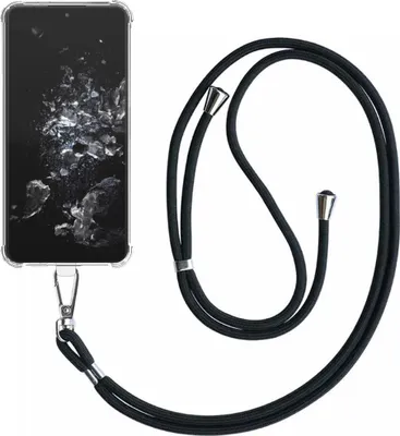Produktbild von Handyhülle geeignet für OnePlus 10T Transparent ShockProof mit abnehmbarem Universal Lanyard - Cover Case Silikon ShockProof mit Lanyard - Smartphonics