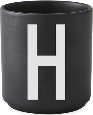 Immagine prodotto di Lettere di design - Tazza AJ H, nero