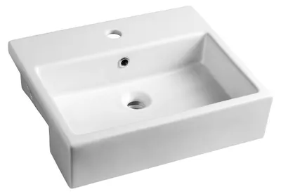 Produktbild von Isvea PURITY Keramik-Waschtisch zum Einbauen, 50x42cm, weiß