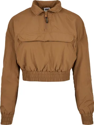 Produktbild von Urban Classics Ladies - Crinkle Pull Over Jacke braun - M