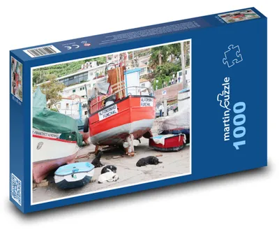 Obrázek produktu pro Puzzle 1000 Lodě v Přístavu Funchal - martinpuzzle