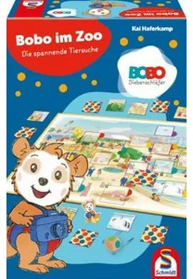 Produktbild von Bobo Siebenschläfer: Bobo im Zoo - Die spannende Tiersuche, Brettspiel