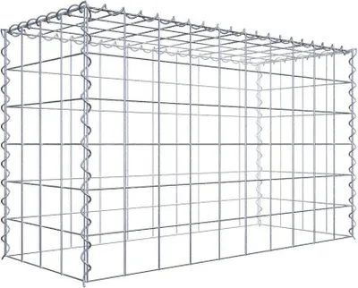 Obrázek produktu pro Přídavný gabion typ 3 100 cm x 60 cm x 40 cm (D x V x H), velikost ok 10 cm x 10 cm, spirála