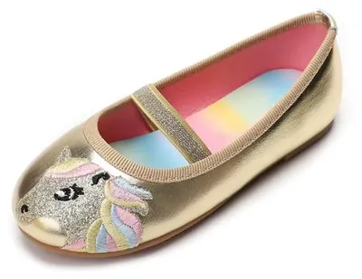 Productafbeelding van Balleerinas voor meisjes, platte schoenen, casual schoenen, metallic kleuren