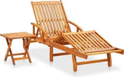 Produktbild von VidaXL 3061617, Lounge, Gepolsterter Sitz, Akazienholz, Anthrazit, Polyester, 670 mm